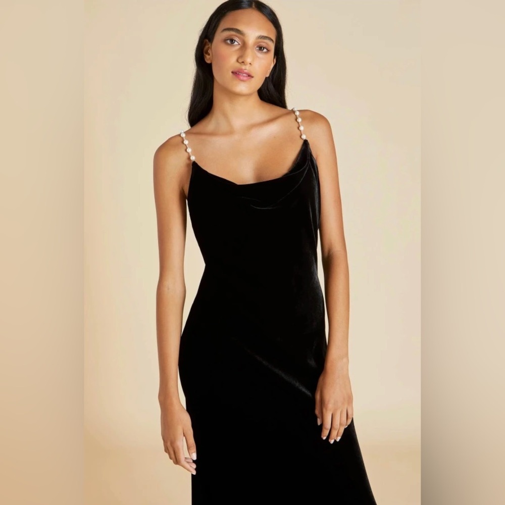 OLIVIA VON HALLE SLIP DRESS